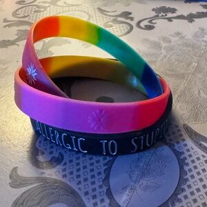 Colorful Silicone Bracelets Set